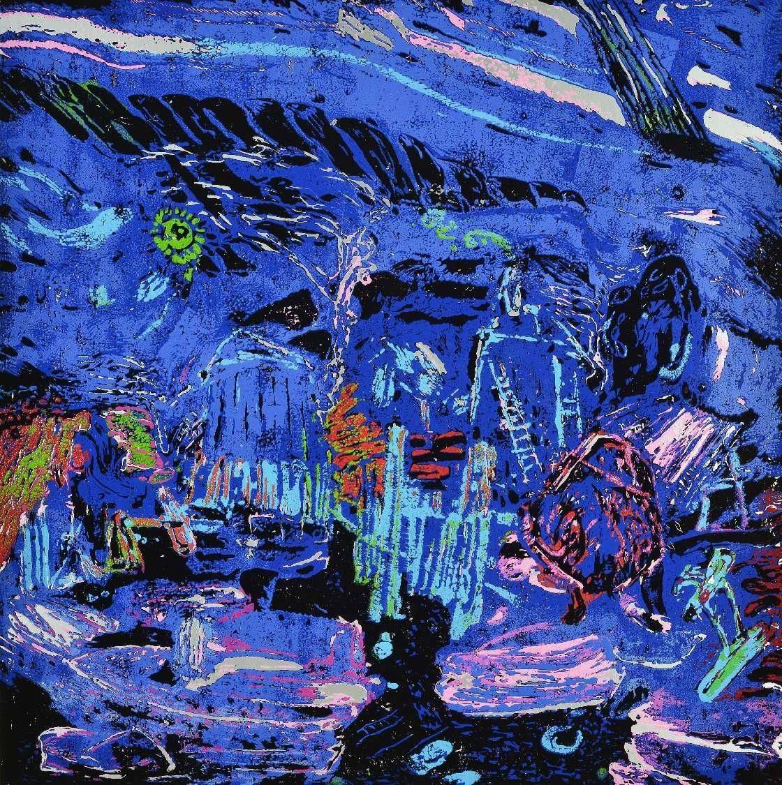 《減版木刻系列》70×70cm